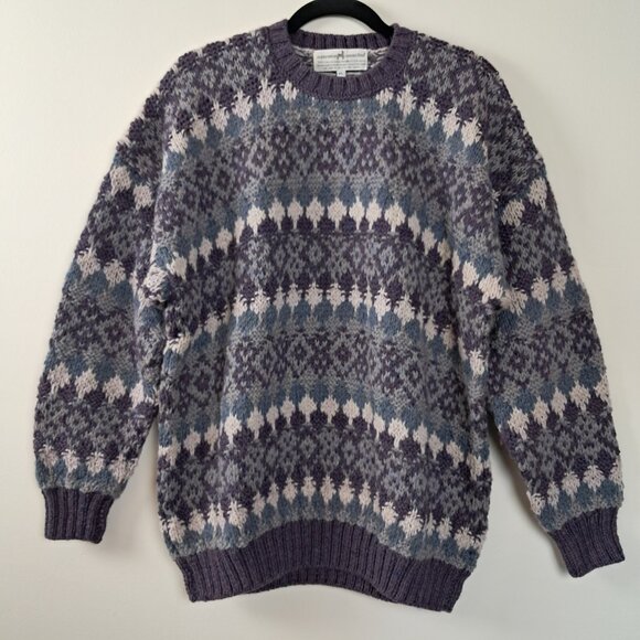 Peruvian Connection Vintage Merino Wool Pullover Sweater - Picture 1 of 9